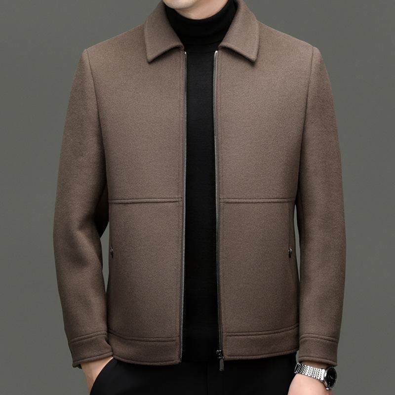 ジャケット メンズ 男性用 ウール混紡 テーラード 秋冬 アウター ジャンパー ブルゾン ミドル丈 普段使..