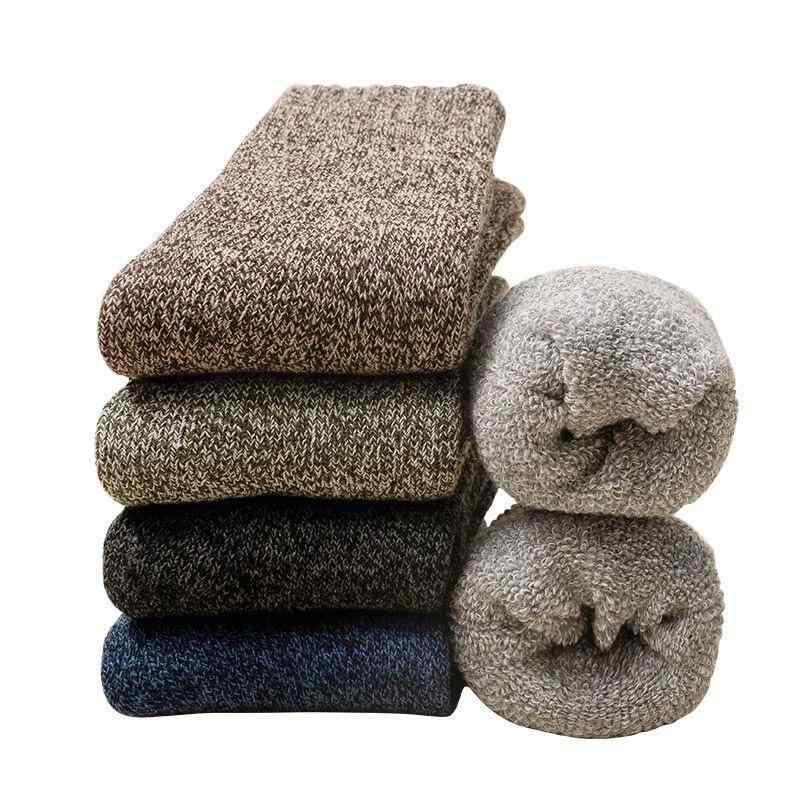 靴下 メンズ 中筒ソックス 秋冬用 厚手 裏起毛 パイルソックス あったか すべり止め カジュアル 紳士 男性用 防寒 冷え対策