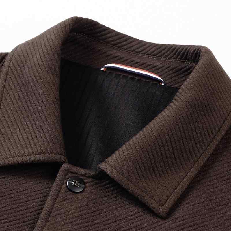 ジャケット メンズ 男性用 ブルゾン アウター 紳士服 カジュアル 襟付き ポリエステル ブラック 黒 ブラウン 茶色 通気性