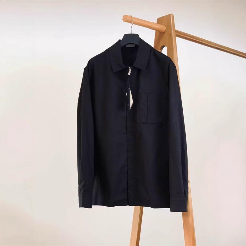 ジャケット メンズ 男性用 ブルゾン 刺繍 襟付き コットン 紺色 ネイビー系 春物 スプリングジャケット..