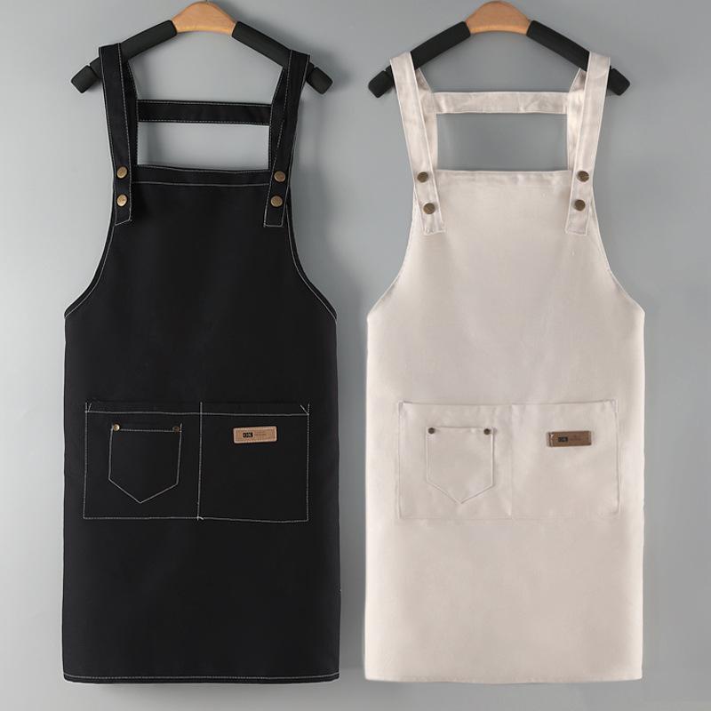 エプロン レディース メンズ 兼用 ワークエプロン 撥水 防汚 帆布 カフェ DIY キッチン レストラン 料..