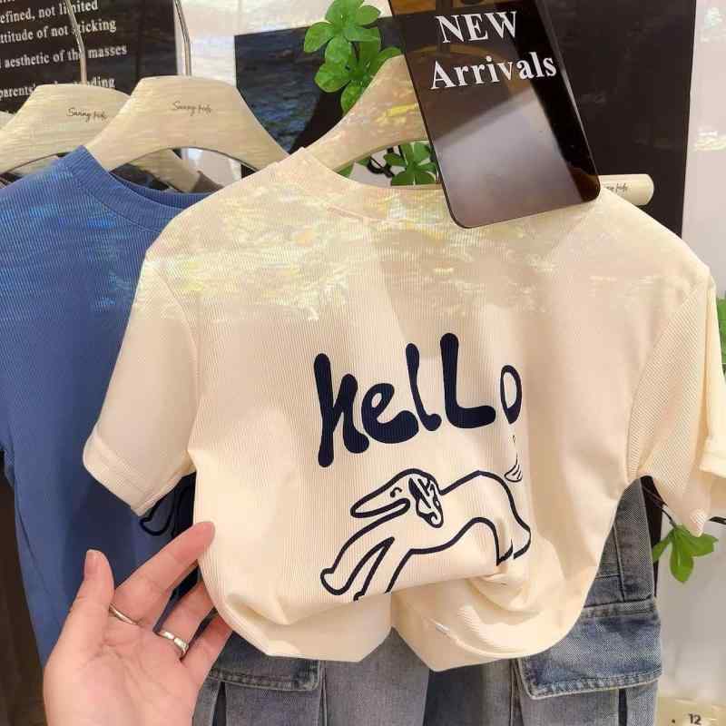 Tシャツ キッズ 接触冷感 半袖 薄手 子供服 男の子 女の子 ベビー 吸湿速乾 アニマル柄 カトゥーン柄 ポリエステル 春夏