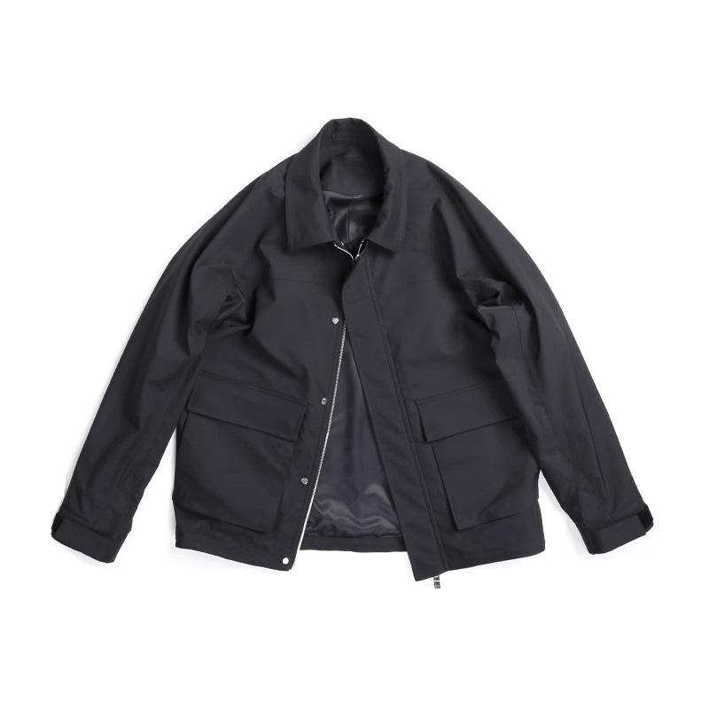 ジャケット メンズ 男性用 撥水 耐摩耗 秋物 ブルゾン アウター トップス ブラック ネイビー S M L XL XXL