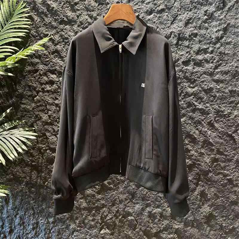 ジャケット 男性用 カジュアルジャケット 綿素材 無地 ブラック 春秋 アウター ブルゾン(x2)