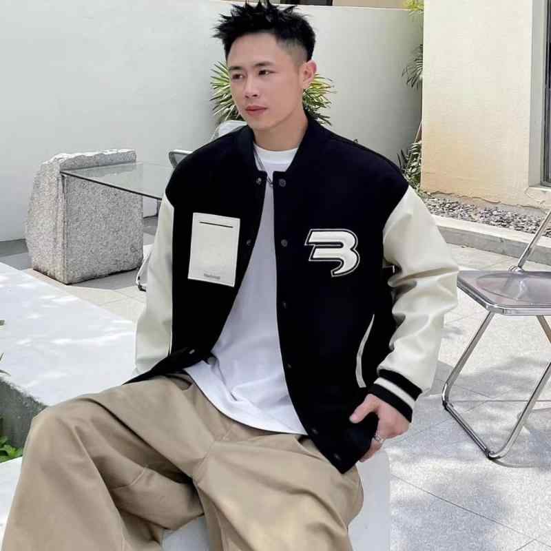 野球服 メンズ スタジアムジャンパー 春秋 アウター 配色 切り替え ライトアウター 長袖 薄手