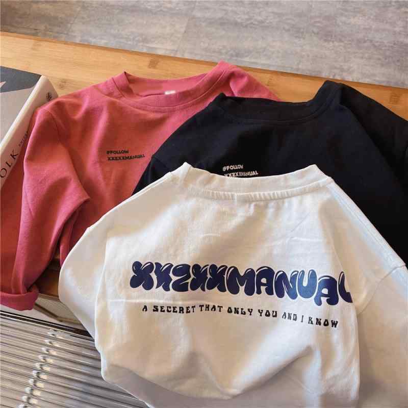 Tシャツ キッズ 男女兼用 長袖 子供服 韓国 ベビー 春秋 トップス 綿 吸湿性 通気性 80cm 90cm 100cm 1..