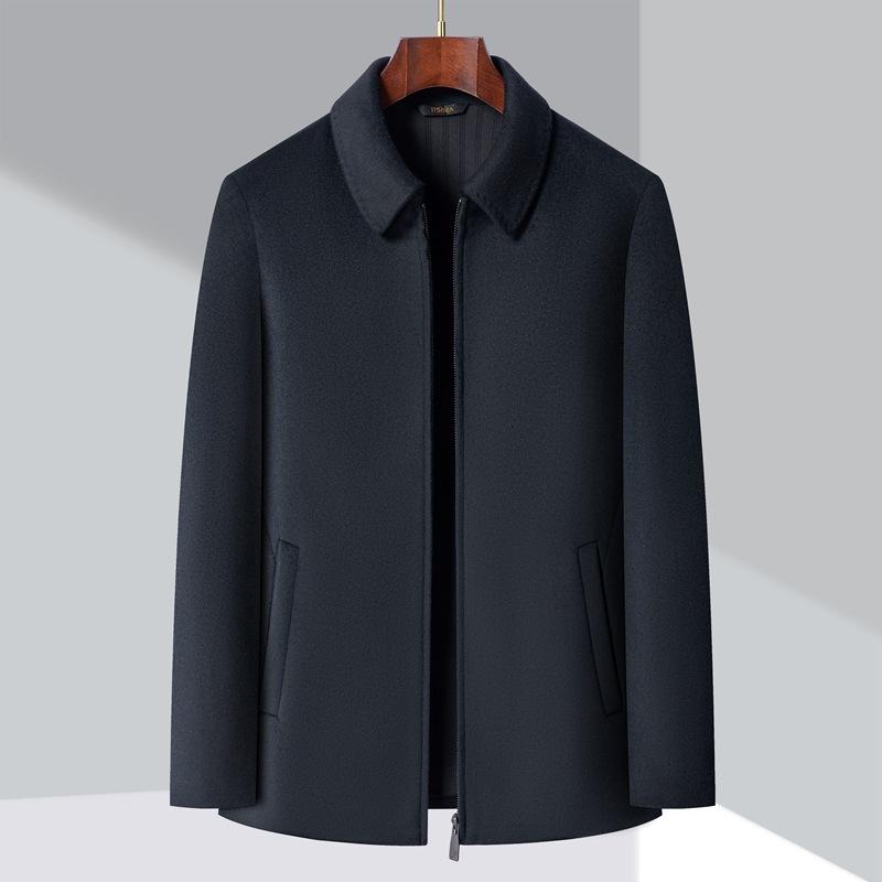 ジャケット メンズ 男性用 ウール テーラードカラー アウター 秋冬 防寒 保温 ビジネス カジュアル