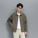 コート メンズ 男性用 ウール ショートコート ビジネス 紳士服 シングルブレスト 立体ポケット付き 厚手 防寒 秋冬 ブラック カーキ オリーブ 165 17...