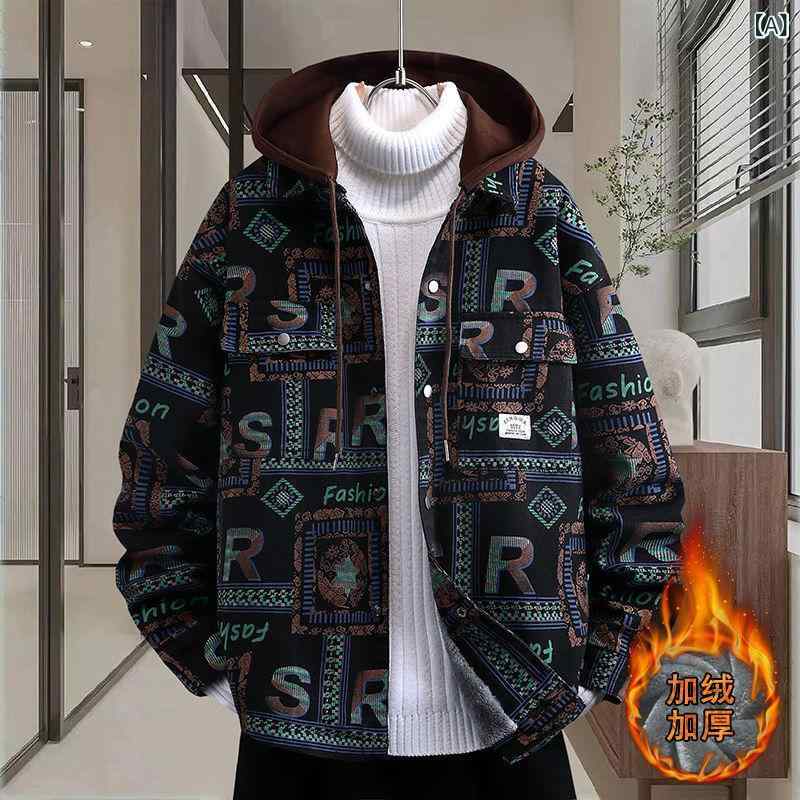 デニムジャケット メンズ Gジャン 裏起毛 長袖 コーデュロイ 厚手 ブルゾン 防寒 暖かい 秋冬 カジュア..