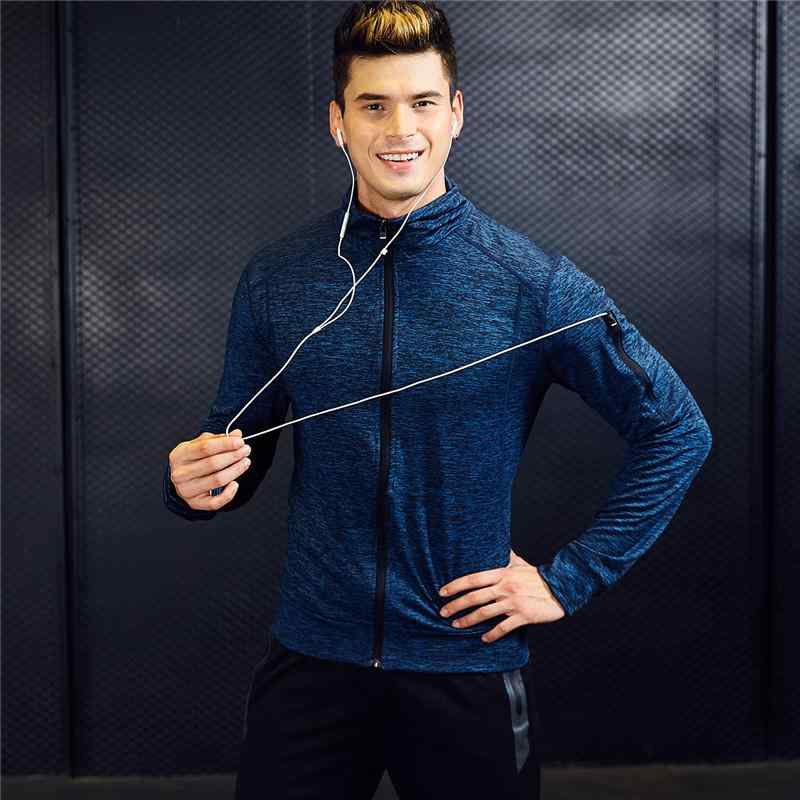Other - パーカー メンズ 男性用 スポーツウェア フィットネス ウェア ジム トレーニング ランニング ジョギング 運動着 ルームウェア 部屋着 春秋冬 ブルー グレー