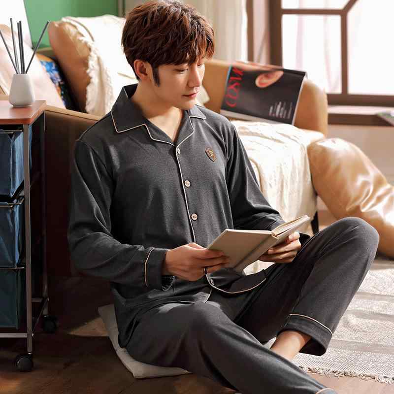 パジャマ メンズ 男性用 長袖 綿 上下セット 秋冬 春秋 ルームウェア 部屋着 寝巻き 前開き 襟付き コットン 大きいサイズ 保温性 通気性 快適・商品カテゴリ: パジャマ・素材: 綿・タイプ: セットアップ・厚さ: 中厚・襟型: レギュラーカラー・袖丈: 長袖・パンツ丈: 長ズボン・機能: リラックス, 通気性, 睡眠, 部屋着, ストレッチ, 保温, 快適・対象: 男性・シーン: ホーム・カラー: 9202, 0113, 9211, 8955男, 8103, 8105, 1604, 1611, 1615・サイズ: L, XL, 2XL, 3XL・スタイル: ラグジュアリー