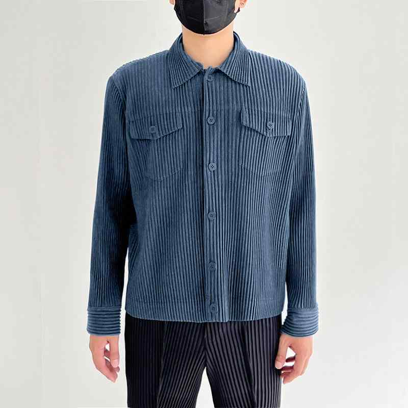 ジャケット メンズ 男性用 立ち襟 伸縮性 多ポケット ポリエステル スリムフィット 春秋 カジュアル ブラック グレー系 デニムブルー