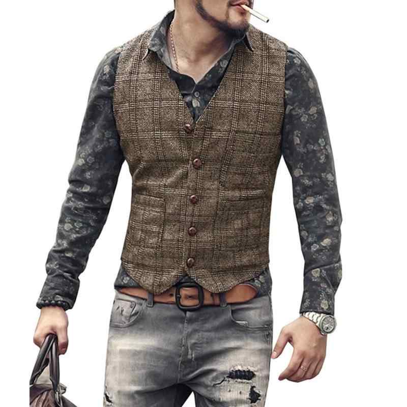 Wear - ベスト メンズ 男性用 ビジネス スリムフィット 無地 Vネック 結婚式 新郎 介添え テーラード ベスト ブラック ブラウン ダークグレー シルバー グリーン 春秋