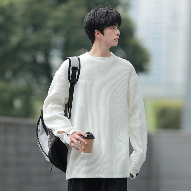 Tシャツ メンズ 長袖 カットソー インナー 秋冬 男性用 暖かい ゆったり 厚手 トレーナー風 ニット スポーツ カジュアル 白 黒・スタイル: プルオーバー・フィット: ゆったり・ネックライン: ラウンドネック・袖丈: 長袖・厚さ: 厚手・テイスト: スポーティ・詳細: プリント・対象年齢: 18-24歳・素材: 化学繊維混紡・主な素材: ポリエステル・シーン: カジュアル・対象: .成人.男性・カラー: ホワイト.ブラック・サイズ: M.L.XL.2XL・カテゴリ: ニット