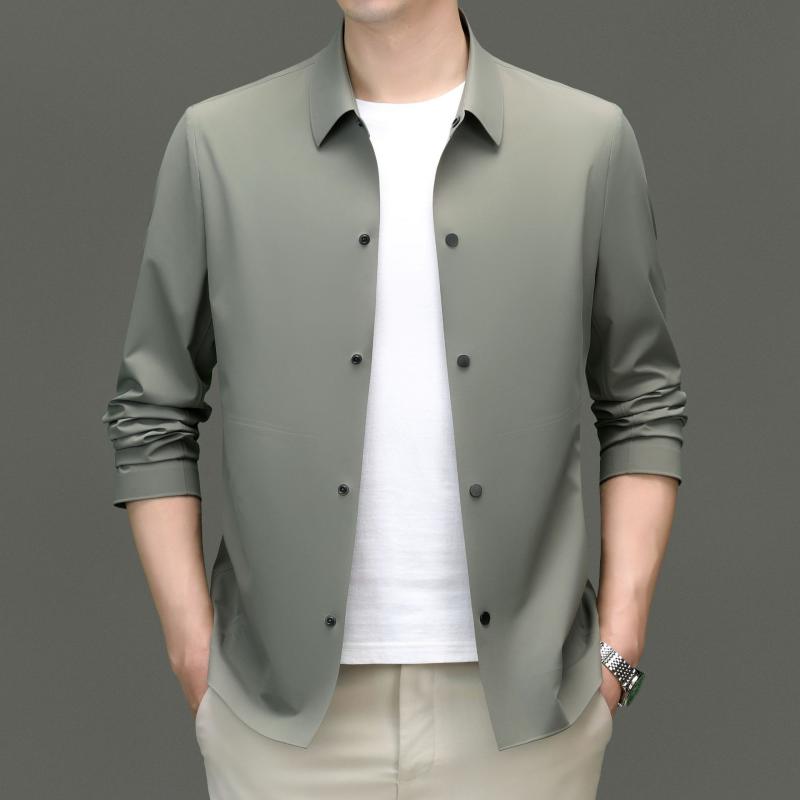 ジャケット メンズ 長袖 アウター 秋 男性用 カジュアル トップス 普段使い グレー 黒 黄色 青