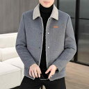 メンズ ウール ピーコート ショート丈 ウールコート 秋冬 厚手 ウールブレンド アウター ビジネス 紳士服 防風 耐摩耗性 ブラック グレー イエロー