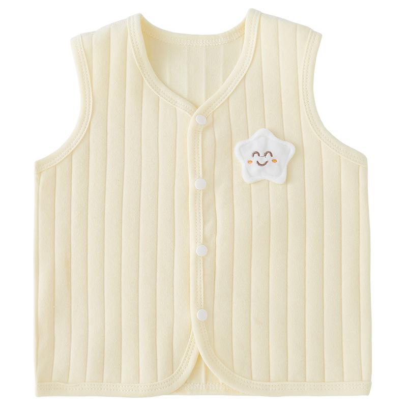 ベビー服 ベスト 春秋用 舒绒棉 赤ちゃん 新生児 ノースリーブ チョッキ 乳幼児 男の子 女の子 かわい..