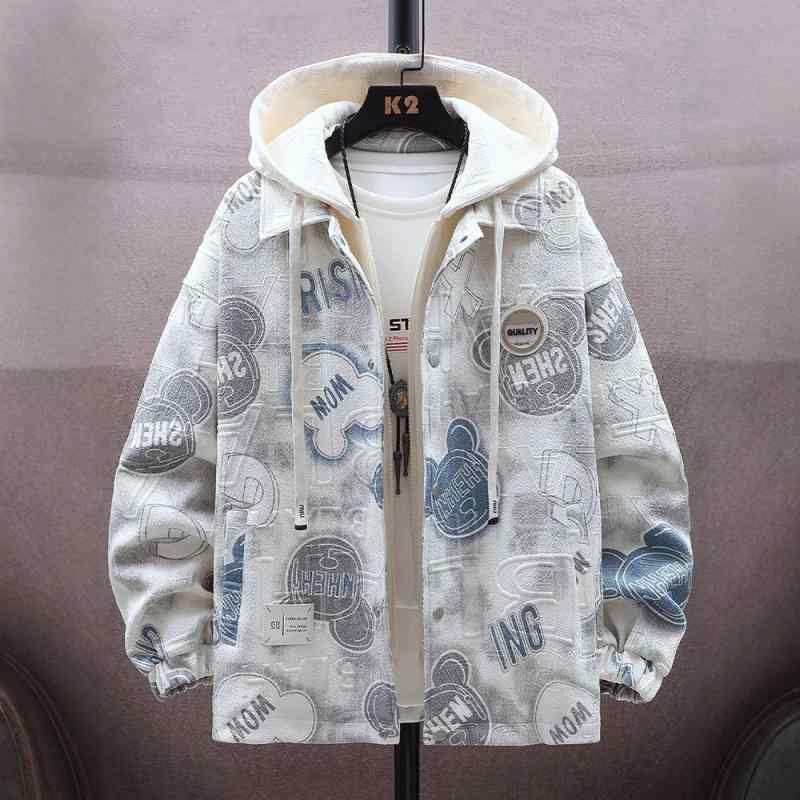 ジャケット メンズ 春秋 薄手 耐摩耗 フード付き アウター ブルゾン ラグラン袖 ライトアウター カジュ..