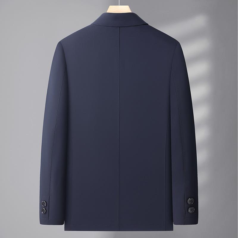 ジャケット メンズ 男性用 テーラード 紳士服 アウター ブルゾン ジャンパー 上着 ポリエステル 無地 吸湿速乾 通気 ビジネス カジュアル 春秋 ブルー カーキ