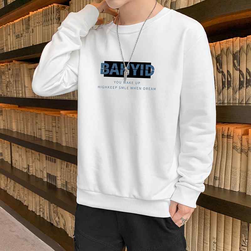 Tシャツ メンズ トレーナー 長袖 カットソー プルオーバー ポリエステル トップス 男性用 春秋 ホワイト 深グレー ブラック ブルー