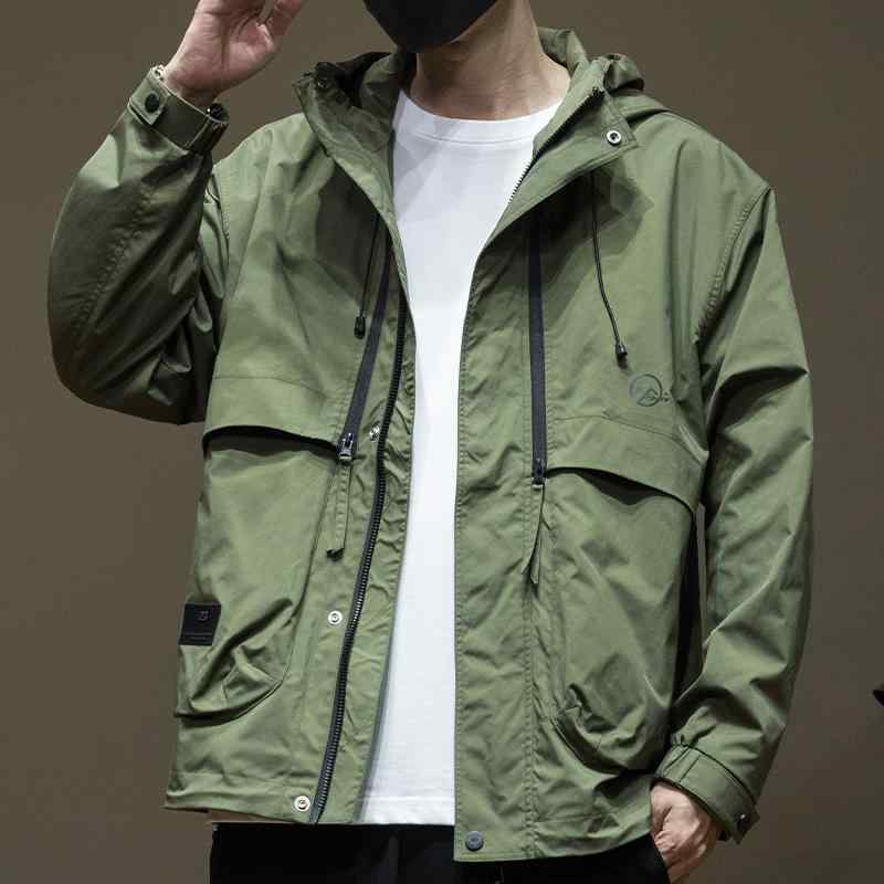 マウンテンパーカー メンズ 男性用 フード付き ブルゾン ジャンパー アウター 作業着 ゆったりサイズ ..