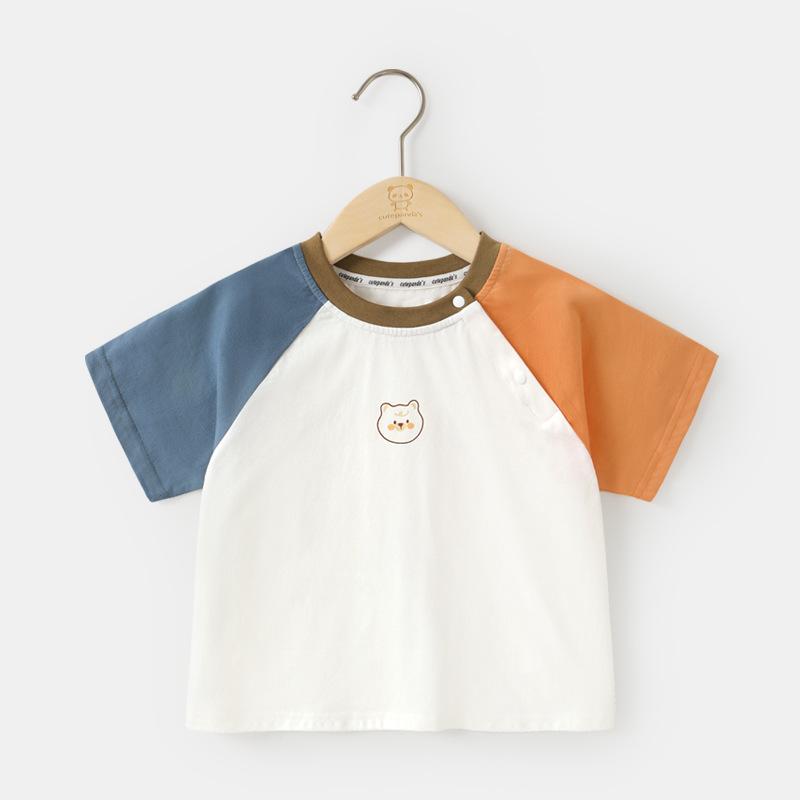 Tシャツ キッズ 男の子 半袖 ベビー 子供服 夏 トップス カットソー カジュアル 綿...