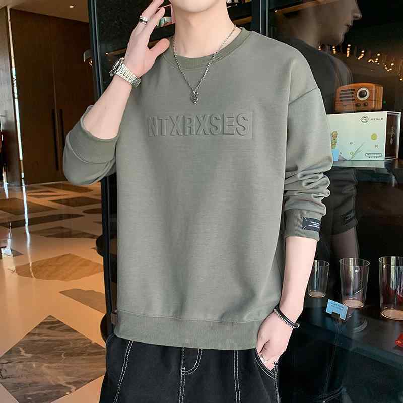 スウェット メンズ 男性用 長袖Tシャツ 春秋 薄手 ラウンドネック プルオーバー ゆったり トップス リブ カジュアル スポーティ ストリート ホワイト グレー ブラック グリーン・スタイル: 流行・タイプ: プルオーバー・インナー: 無し・ネックライン: ラウンドネック・袖丈: 長袖・フード: 無し・・素材: ポリエステル繊維 (51-70%)・生地: 化学繊維混紡・シーン: カジュアル・柄: 文字・ディテール: リブ裾・フィット: ルーズ・加工: 防しわ加工・ポケット: シームポケット・カラー: ホワイト.グレー.ブラック.グリーン・サイズ: M.L.XL.XXL.3XL・対象: 若者・袖タイプ: レギュラー・ポケット: シームポケット・重量: 約 約250-300g・対象年齢: 成人・性別: 男性・カテゴリ: スウェット/トレーナー・セット内容: セットアップ