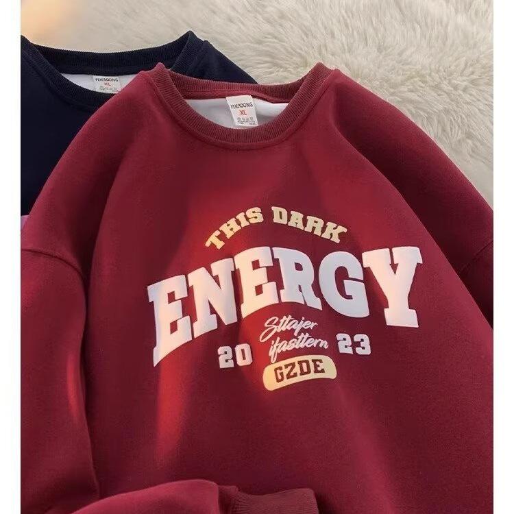 スウェット メンズ 秋冬 春秋 韓国 ゆったり トップス トレーナー ニット袖 ブラック ホワイト グレー ..