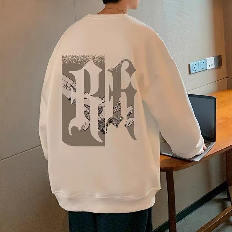 スウェット メンズ 男性用 トップス トレーナー 長袖 ポリエステル 春秋 オーバーサイズ ゆったり 大き..