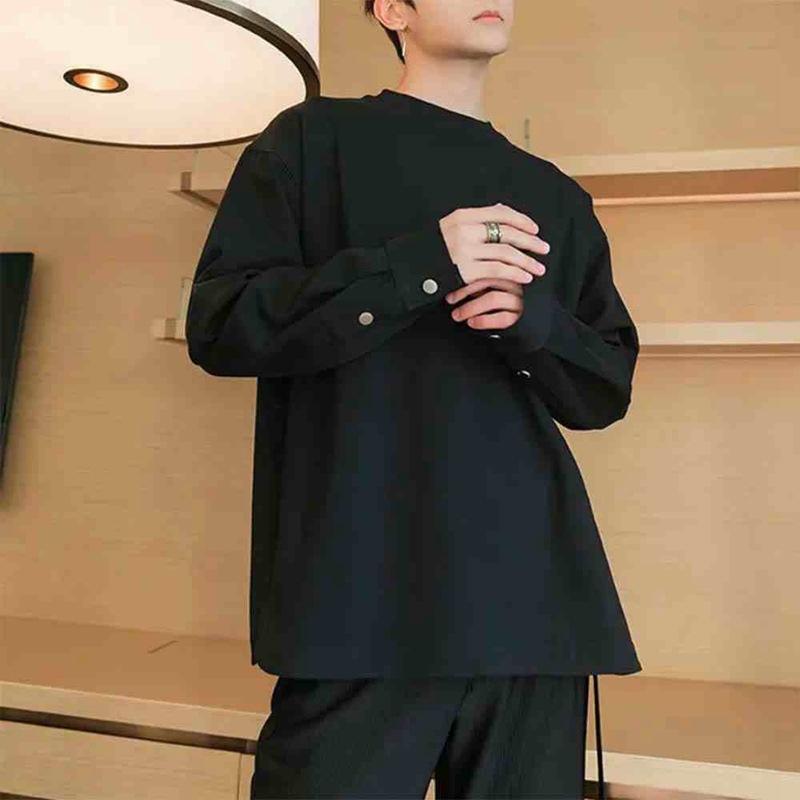 スウェット メンズ 春秋 長袖 トップス プルオーバー 無地 Tシャツ インナー 重ね...