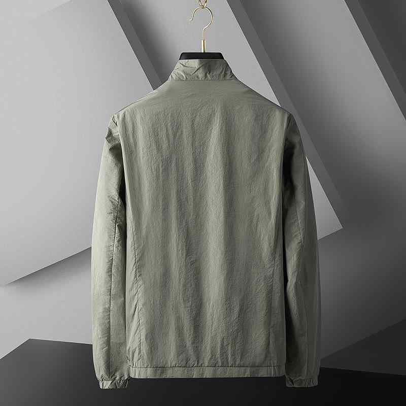 ジャケット メンズ 男性用 ブルゾン スタンドカラー 無地 春 スプリング アウター ジャンパー 撥水 防風