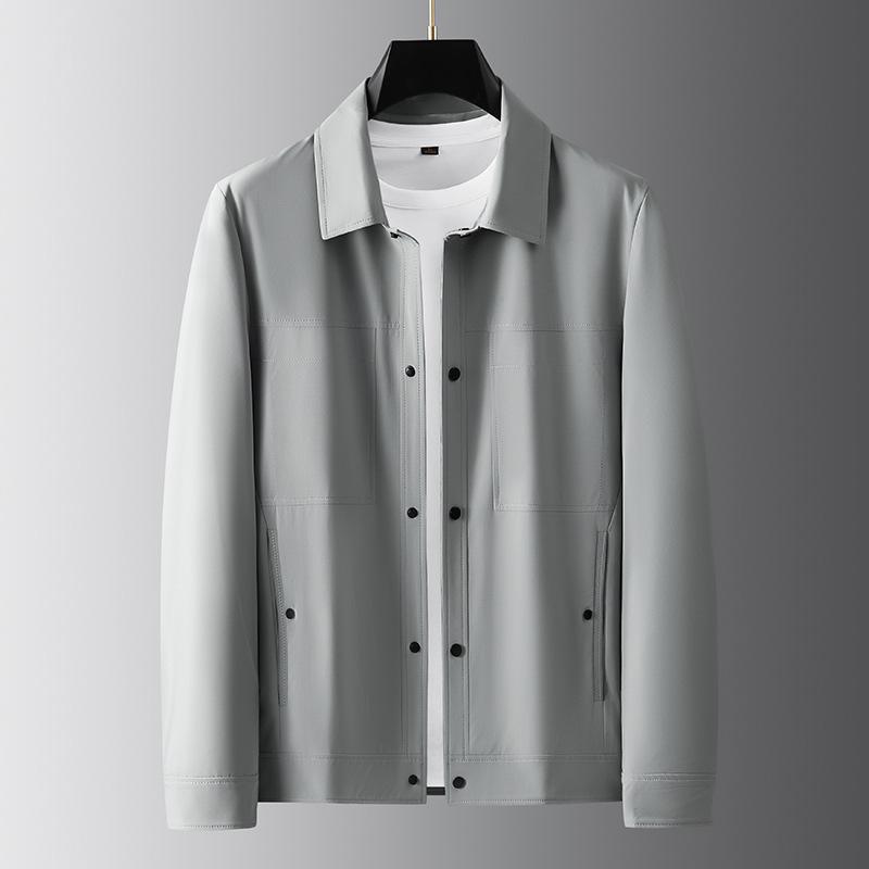ジャケット メンズ 男性用 無地 アウター 2025年 韓国 シンプル スタンダード 紳士 テーラード ポリエ..