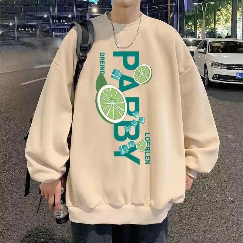 Tシャツ メンズ 長袖 薄手 秋服 ビッグサイズ 丸首 スウェット インナー トップス カットソー ポリエステル カキ色 グレー ホワイト ブラック