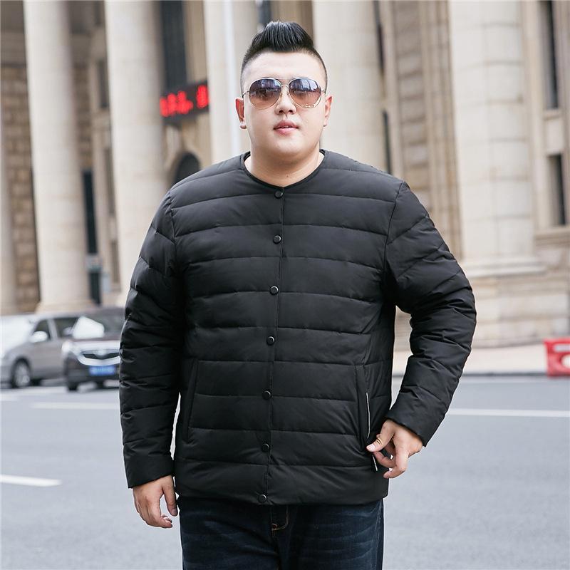 羽毛布団 メンズ インナーダウン 大判サイズ 防寒 暖か ポリエステル 無地 黒 冬