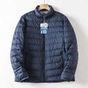 羽绒服 メンズ レディース 薄手 防水 防寒 白ダックダウン ライトアウター ジャンパー ブルゾン カジュアル 男女兼用 ブラック ネイビー グリ...