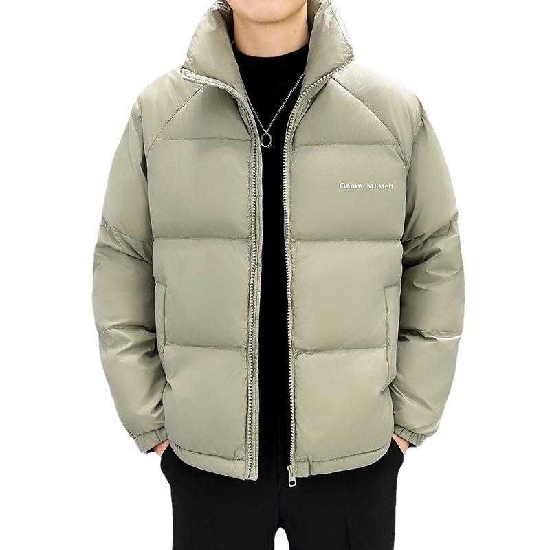 羽绒服 メンズ 男性用 ライトアウター 防風 暖かい ショート丈 切り替え ポリエステル 中綿 ブラック ..