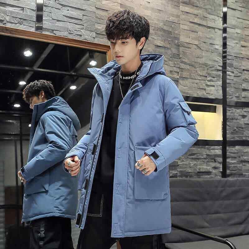羽绒服 メンズ 男性用 中綿入り コート フード付き アウトドア ワークウエア 防寒 防水 防風 撥水 厚手 大きいサイズ ゆったり 普段使い レジャー 秋冬防寒レベル: 軽寒レベル(-5℃~0℃)・素材機能: 洗濯機洗い可,防寒,防绒,-・フィルパワー: 550・ブランド: 驰茂・填充物: ホワイトダックダウン・ダウン含有量: 46%~50%・スタイル: 基本款・フィット: ルーズ・着丈: ミドル丈(65cm＜着丈≤80cm)・ネックライン: ノーカラー・フード: あり・フロント: ジッパー・厚さ: 厚手・柄: 無地・テイスト: スポーツ・対象: 24-35歳・誤差範囲: 1-2cm・ダウン量: 200g-250g・対象者: 青少年・裏地: ポリエステル繊維・裏地素材: ポリエステル・裏地素材混率: 50%・生地: ポリエステル繊維・メイン素材: ポリエステル繊維・メイン素材混率: ・シーン: カジュアル・カラー: ブラック,イエロー,ブルー,オフホワイト・サイズ: M,L,XL,2XL,3XL,4XL・シーズン: 冬・機能: 保温,防水,防風・加工: アイロン不要・ディテール: ジッパー装飾・対象年齢: 大人・性別: 男性・カテゴリ: ダウンジャケット