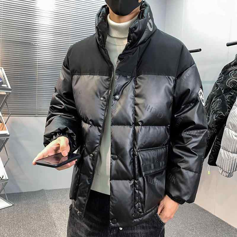 Rain Wear - ダウンジャケット メンズ スタンドカラー 秋冬 軽量 撥水 防寒 短め丈 白ダックダウン アウター カジュアル スポーティー