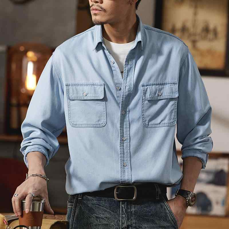 シャツ メンズ 男性用 大きいサイズ 天丝 リヨセル カジュアルシャツ リラックスフィット 長袖 薄手 無..