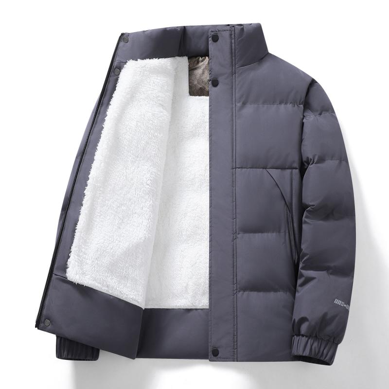 綿ジャケット メンズ ボアジャケット 裏起毛 中綿 パン服 スタンドカラー ビジネス 防寒着 秋冬 ブラッ..