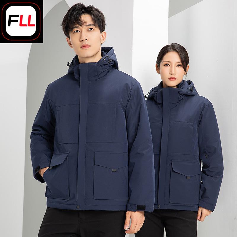 Rain Wear - マウンテンパーカー ユニセックス 防寒着 フード付き 秋冬 防水 アウター ジャケット 釣り スキー 登山 キャンプ カジュアル あったか