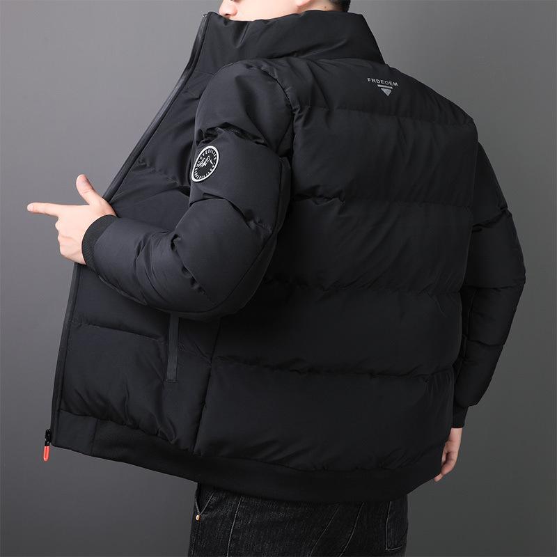 綿ジャケット メンズ アウター 冬 立襟 暖かい 中綿 合体型 ブラック カーキ ブルー ポリエステル 防寒着