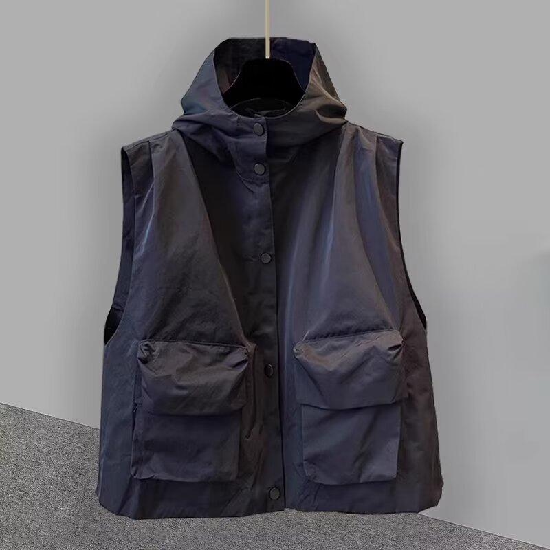 ダウンジャケット 男性用 ライトアウター 薄手 コーデュロイ ブラック カーキ(x2)