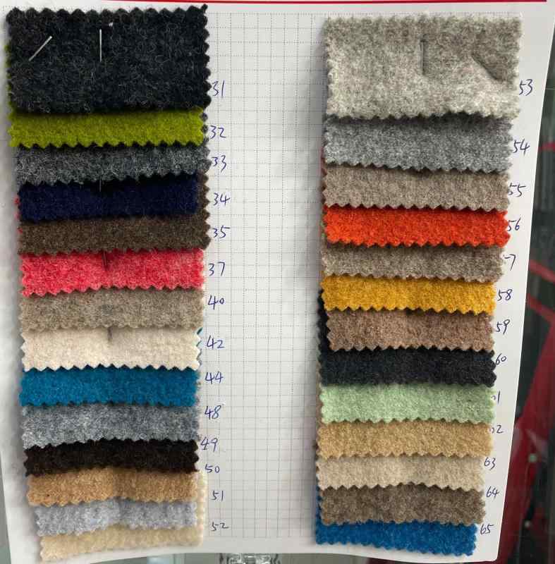 ウール コート ジャケット パンツ スカート 帽子 バッグ 生地 秋冬 羊毛 無地 粗紡 ニット 厚手