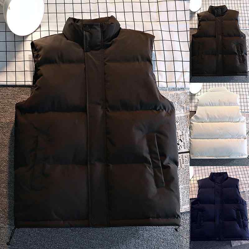 ベスト 男性用 秋冬 ゆるめ 大きいサイズ ダウンコットン パン服 アウター 保温 防寒 ポリエステル サ..