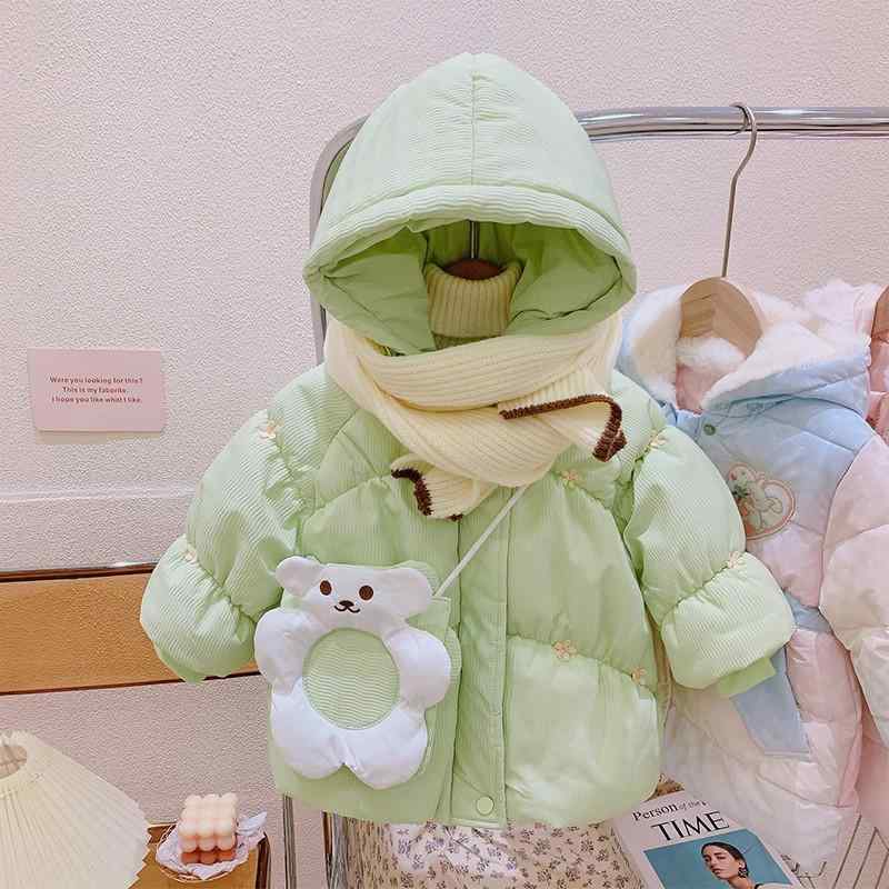 子供用綿ジャケット 女の子 ベビー ダウン風 中綿 厚手 防寒 撥水 ナイロン アウター 高襟 ピンク系 グ..