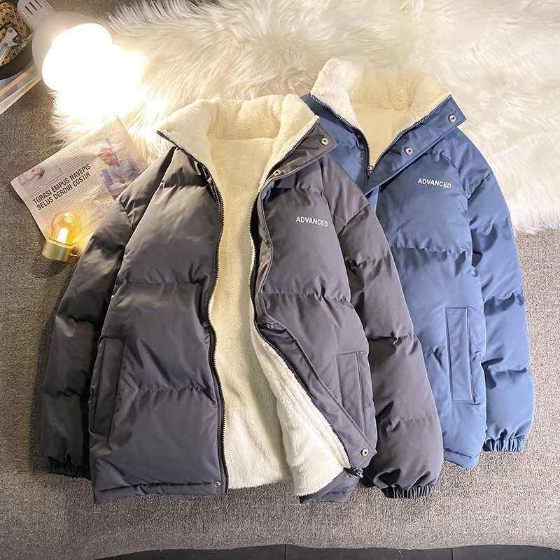 Rain Wear - コート メンズ 中綿 立襟 防寒 アウター ゆったり ポリエステル 黒 グレー ブルー ホワイト M L XL 2XL 3XL