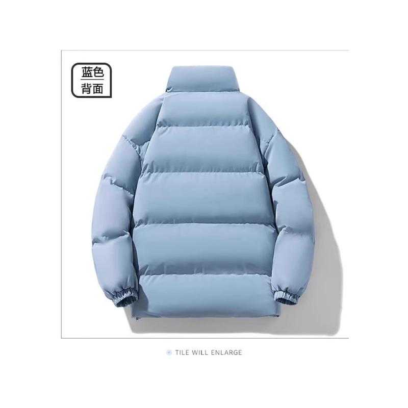 Rain Wear - 綿 ジャケット メンズ 冬 厚手 ポリエステル 中綿 フロントジップ 無地 ブルゾン アウター ブラック ブルー カーキ ピンク