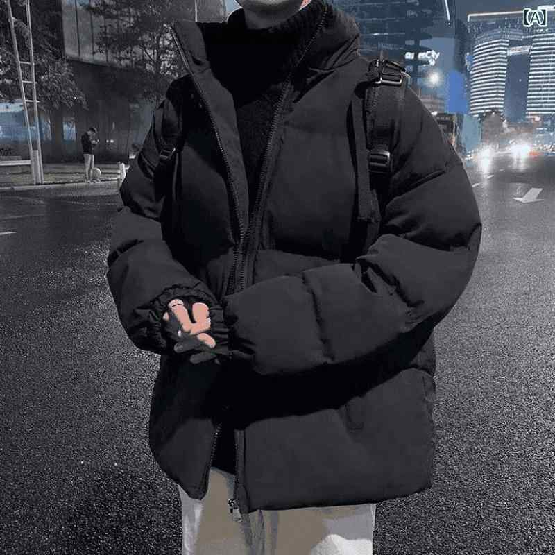 綿ジャケット メンズ 男性用 中綿 防寒 立襟 撥水加工 暖かい ブラック ピンク系 ...