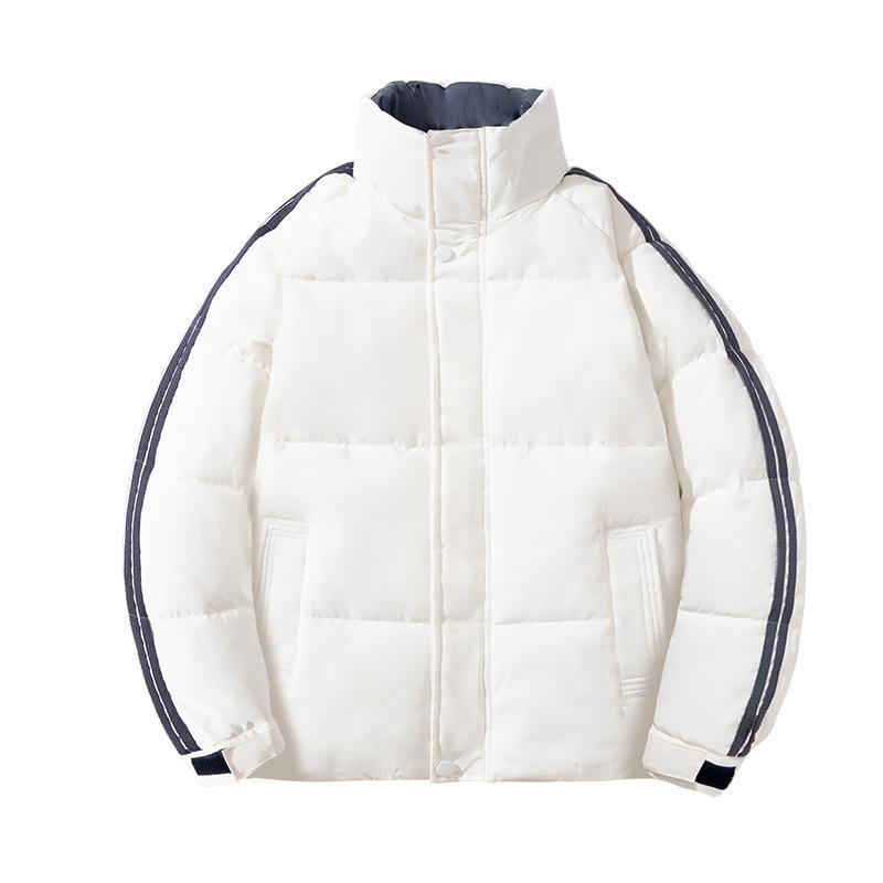 メンズ 中綿ジャケット 大判 中綿 ジャンパー 防寒着 アウター 暖か 無地 ポリエステル ブラック グレ..